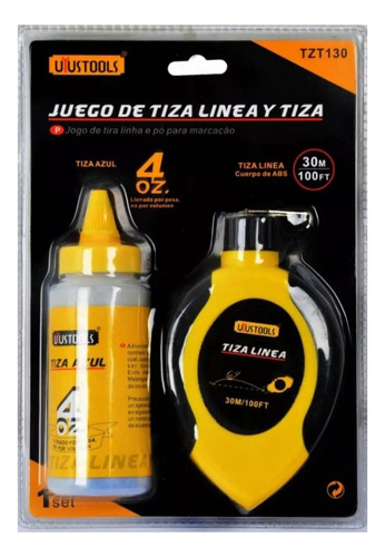 Tizador Con Lienza 30 Metros Tizalinea Tiza Bicolor