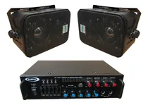 Comprar Combo Musica Funcional 2 Parlantes + Consola Potenciada Bt