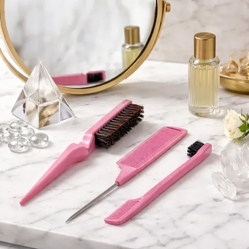 Kit 3 Escova Pente Baby Hair Escovinha Sobrancelha Lace | MercadoLivre