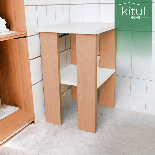 Mesa De Centro Lateral Minimalista Auxiliar Buró 2 Niveles