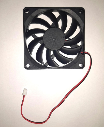 Turbina Fan Cooler Buje 8x8x1 Cm 2 Pines 11 Paletas Negro