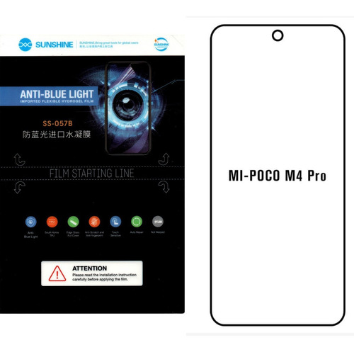 Kit De 2 Micas Hidrogel Prem Para Xiaomi Mi Poco M4 Pro 5g