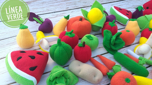 Línea Verde Frutas Y Verduras X24u Gercat Didacticos