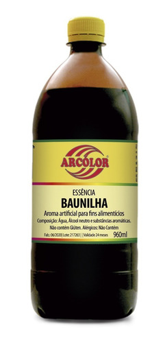Imagem 2 de 2 de Essencia De Baunilha 960ml Arcolor