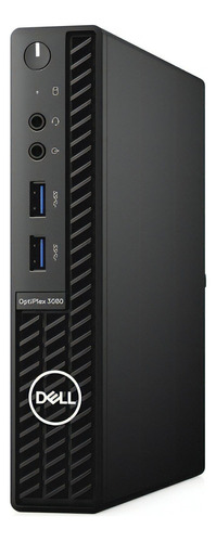 Mini PC Dell OptiPlex 3080M com Windows 10 Pro,  Intel Core i5, placa gráfica  32, memória RAM de  16GB e capacidade de armazenamento de 256GB - 110V/220V cor preto