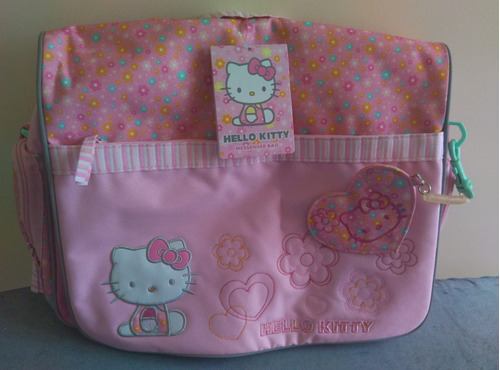 Bolso Messenger Pañalera Sanrio Hello Kitty Original 100%