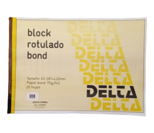 Block Rotulado Din A3 X 2 Unidades    20 Hjs. Delta 