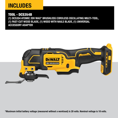 Ferramenta Oscilante Dewalt Atomic 20v Max* Cordless Dcs354b