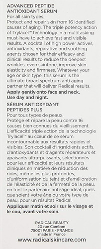 Radical Skincare Advanced Peptide - Sérum Antioxidante, 29.5