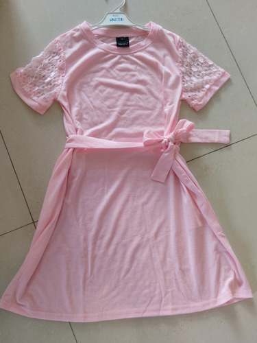 Vestido De Niña Talla 7/8 Importado De Eeuu Rosado Nuevo 