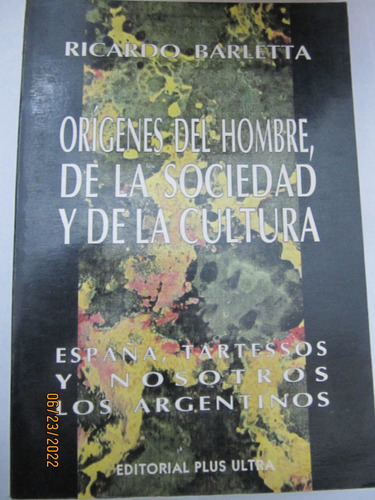 Origenes Del Hombre Sociedad Y Cultura  Barletta 1992