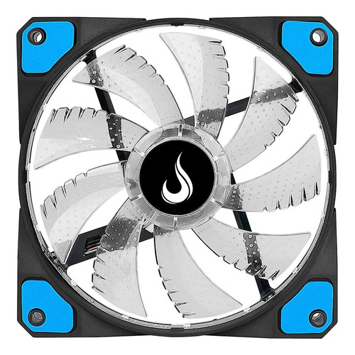 Cooler Fan Rise Mode Wind W1 120mm Led Azul Preto Rm-wn-01bb