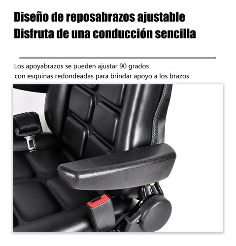 Asiento Universal Montacargas Reclinable Cn Coderas/cinturon