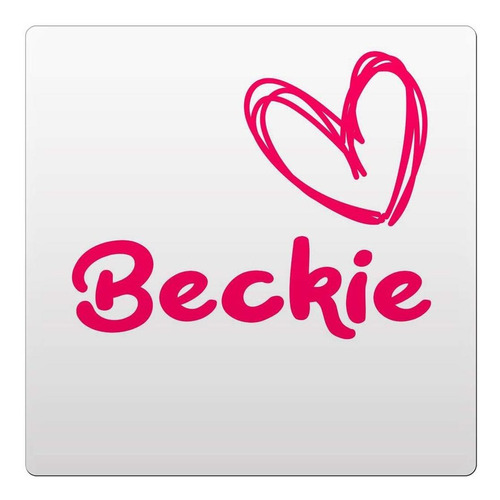 Beckie Nombre Dama Ceramica 4x4 Inc Posavaso Respaldo
