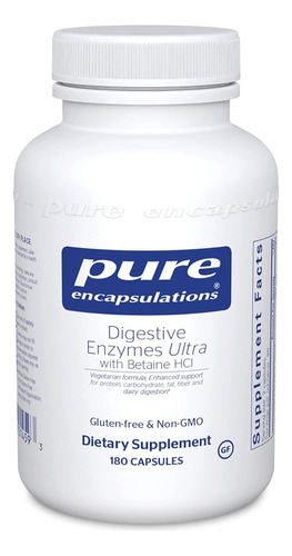 Enzimas Digestivas 180cap Pure - U - Unidad A $3605