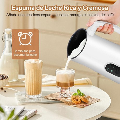 Espumador De Leche Eléctrico 4 En 1, 350ml Vaporizador Leche