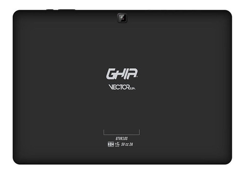 Imagen 2 de 5 de Tablet Ghia Vector Slim 10.1in 1 GB Ram 16 GB Almacenamiento Wi-Fi, Bluetooth Android 10 Go Led Multitouch Color Negro Gtvr10sb