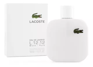 Perfume Lacoste L12 Blanc Pure For Men 100ml Eau De Toilette