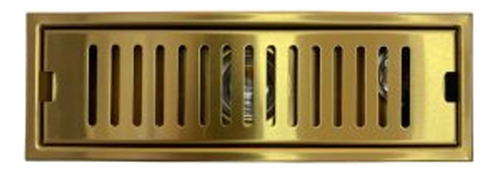 Rejilla De Piso Oro Gold Ranurada 30*10cm Vintage