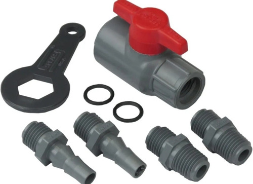 Válvula De 1/4 Para Laboratorio Con Kit Pvc C-80 Spears Usa