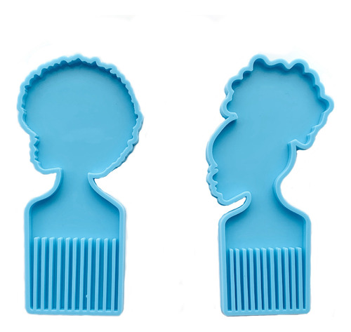 Peineta De Resina Para Mujer Afro, Grandes Moldes De Silicon