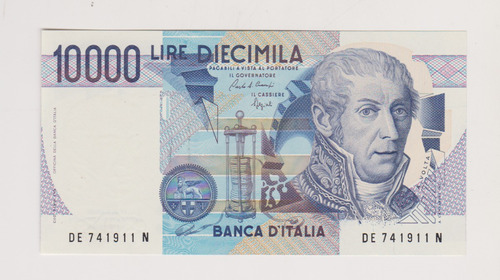 Billete Italia 10.000 Liras Año 1984 Sin Circular