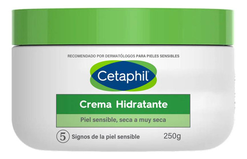 Crema Hidratante Corporal Cetaphil Piel Seca A Muy Seca 250g Momento de aplicación Día/Noche Tipo de piel Todo tipo de piel