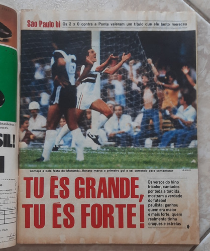 Revista Placar 603 Pôster Atlético Mg E Bahia Campeão 1981 (Usado)