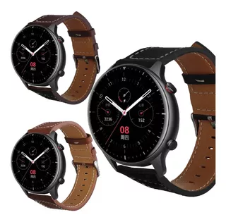 Correa Piel Lisa Sewing Premium Para Amazfit Gtr 2