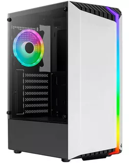 Gabinete Aerocool Bionic Blanco Rgb S/fuente Bionic-g-wt-v2