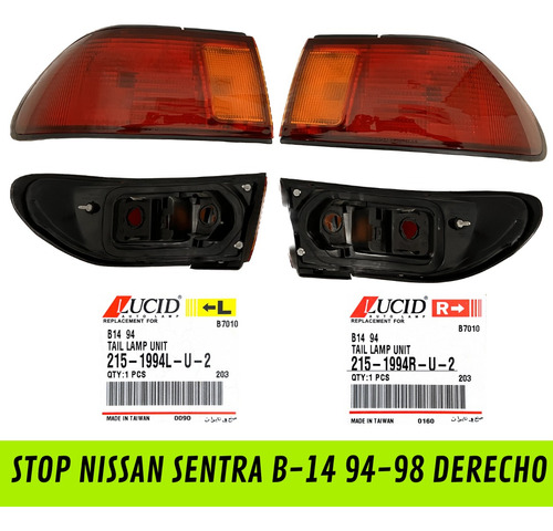 Stop Nissan Sentra B-14 94-98 Derecho E Izquierdo 