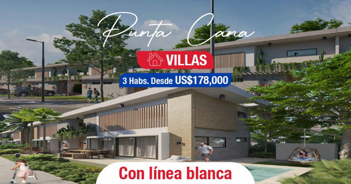 Venta De Villa En Vista Cana Punta Cana Con Línea Blanca