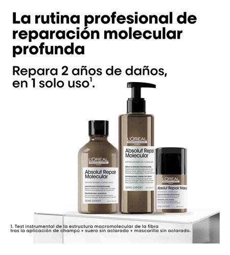 Kit L´Oréal Absolut Repair Molecular Shampoo + Creme + Sérum