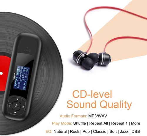 Agptek U3 Reproductor Mp3 Usb Stick, Reproductor De Música D