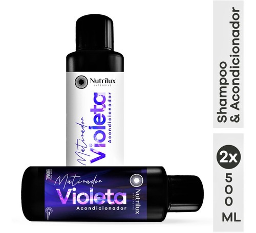 Matizador Violeta Shampoo Y Acondicionador Nutrilux Premiun