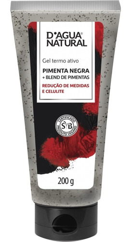 Gel Termoativo Redutor Blend De Pimentas 200g Dagua Natural