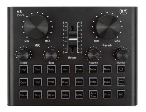 Kit Microfo Bm800 + Tarjeta De Sonido V8
