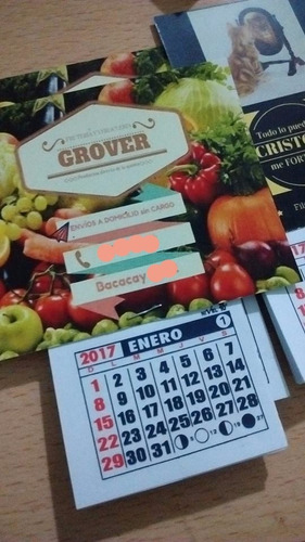100 Tarjetas Comerciales C Imán Y Almanaque 2020