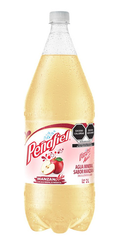 5 Pack Agua Mineral Sabor Manzanada Peñafiel 2 L