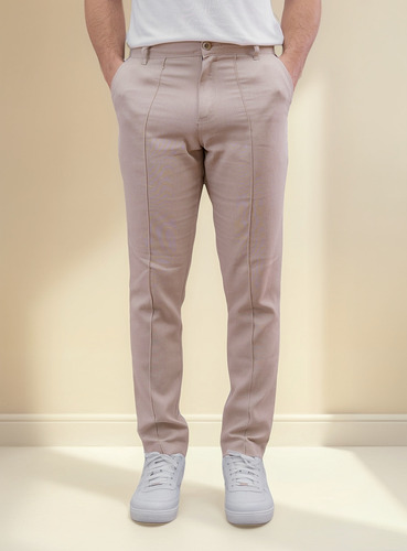 Calça Casual De Linho Masculina Para Férias Na Praia Oferta