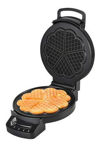 Imagen 1 de 7 de Waflera Máquina Para Hacer Waffles Forma Corazon Blanik