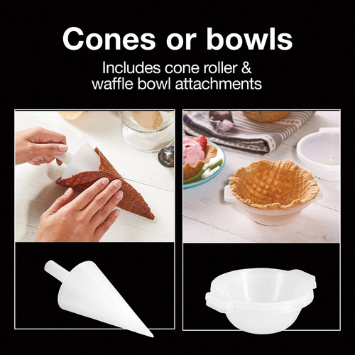 Máquina Para Hacer Conos De Gofres Y Helados, Control Dorado