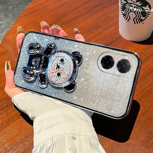 Funda Para Xiaomi Poco C71 Oso Cuentas Polvo Flash+mica