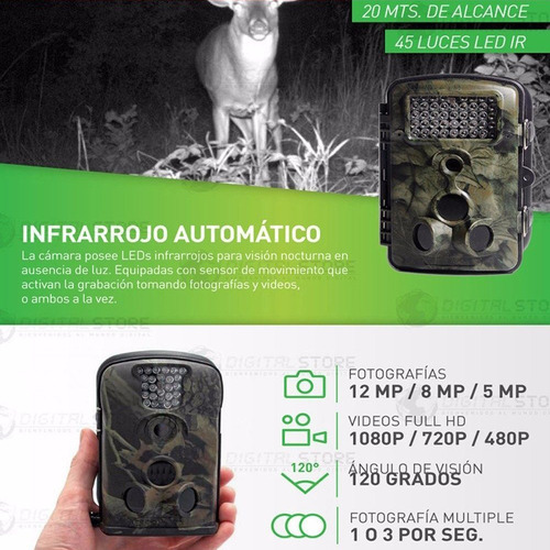 Camara Espia Oculta Mini Seguridad Vigilancia Caza Caceria