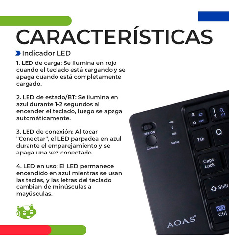 Mini Teclado Bluetooth Plegable Portátil Ios Android Windows