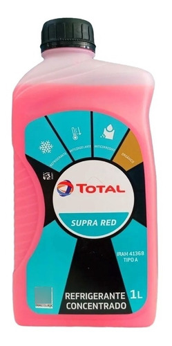 Total Glacelf Supra Red X 1 Litro (rojo)