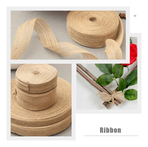Cordel De Yute Para Decoración Nupcial, 2 Rollos