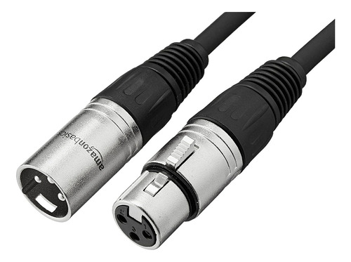 Amazon Basics - Cable De Micrófono Xlr Macho A Hembra (5.9 F