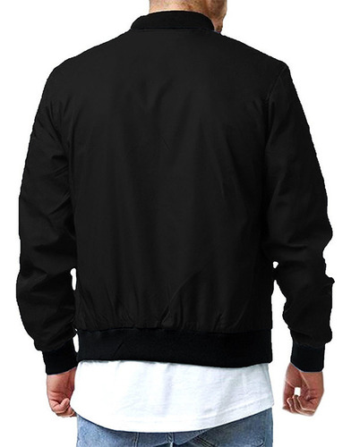 Nuevo Chaqueta Bomber For Hombre Casual Soft Shell Moda