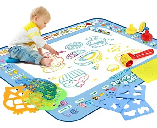MEELYHOME - Tapete mágico de dibujo de agua para niños, diseño de garabatos de agua, tablero de pintura acuática, tapete para colorear sin desorden MEELYHOME - Tapete mágico de dibujo de agua para niños, diseño de garabatos de agua, tablero de pintura acuática, tapete para colorear sin desorden